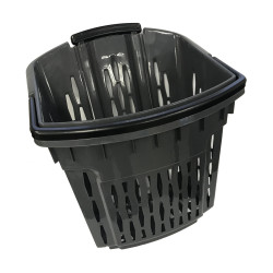 Купівельні кошики для супермаркету з колесами PLAST 38 BLACK